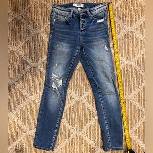 MICA Women's Classic Blue Skinny Jeans